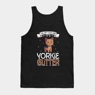 Yorkie glitter Tank Top